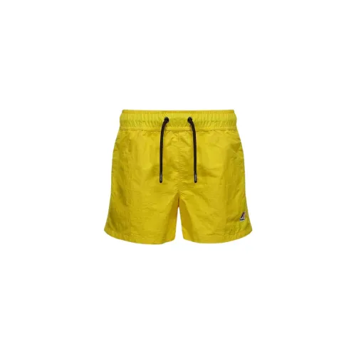 K-Way , Boxer Shorts Lightweight Breathable Waterproof ,Yellow male, Sizes: