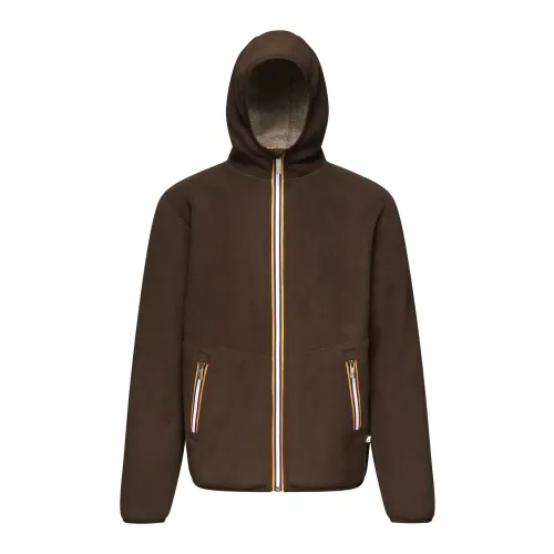 K-Way , Double Polar Jacket ,Brown male, Sizes: