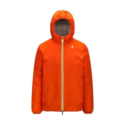 K-Way , Eco Stretch Thermo Double Jacket ,Orange male, Sizes: