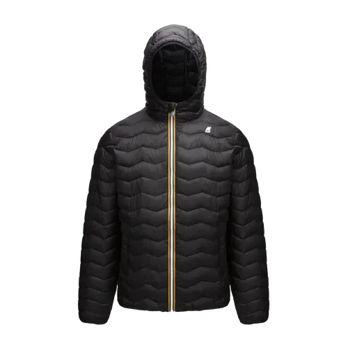 K-Way , Eco Warm Down Jacket ,Black male, Sizes: