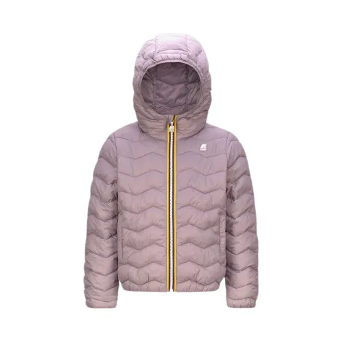 K-Way , Eco Warm Wave Quilted Jacket ,Purple female, Sizes: