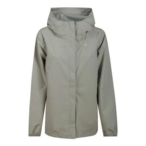 K-Way , Lightweight Rain Jacket ,Beige female, Sizes: