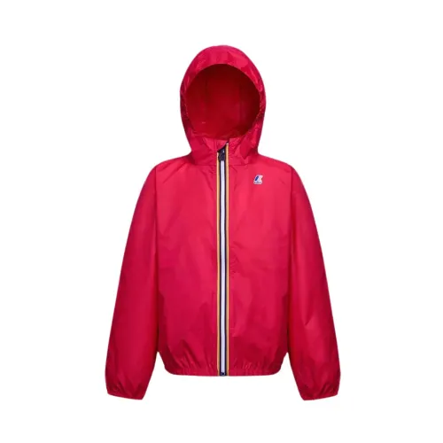 K-Way , Lightweight Waterproof Windproof Breathable Jacket ,Red female, Sizes: