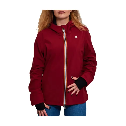K-Way , LIL Bonded Jacket ,Red female, Sizes: