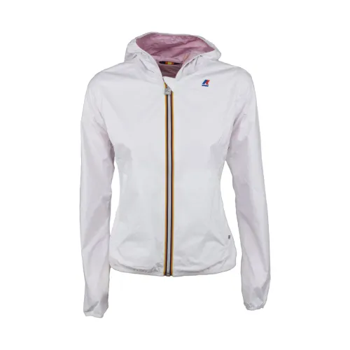 K-Way , Lily Plus.2 Double Reversible Lightweight Jacket ,White female, Sizes: