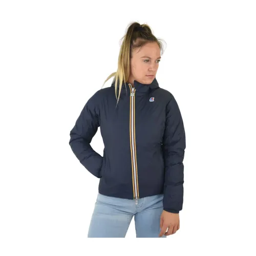 K-Way , Lily Thermo Plus Double Down Jacket ,Blue female, Sizes: