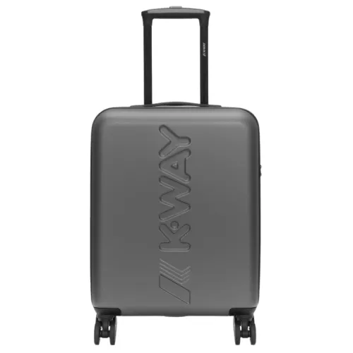 K-Way , Metallic Grey Cabin Suitcase - Size: TU, Color: Metallic Grey ,Gray male, Sizes: ONE SIZE