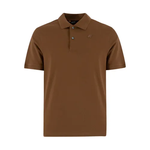 K-Way , Polo Shirts ,Brown male, Sizes:
