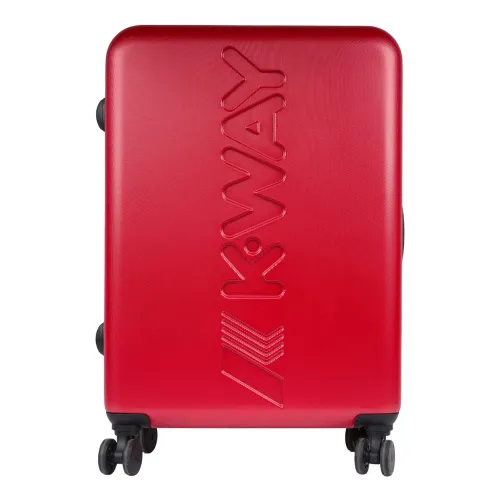 K-Way , Red Cabin Trolley with Zip Closure ,Red female, Sizes: ONE SIZE