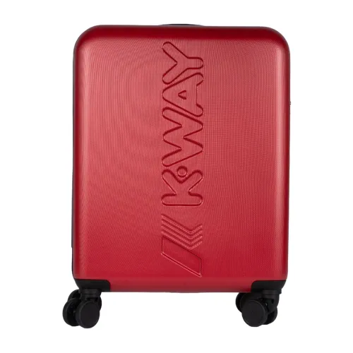 K-Way , Red Small Cabin Trolley ,Red female, Sizes: ONE SIZE