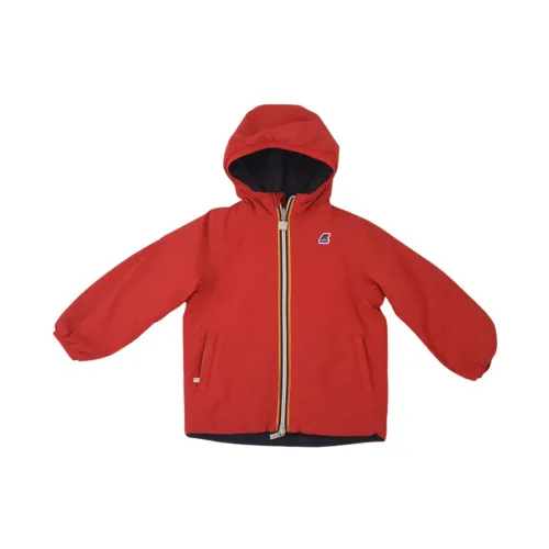 K-Way , Reversible Double Short Down Jacket ,Red male, Sizes: