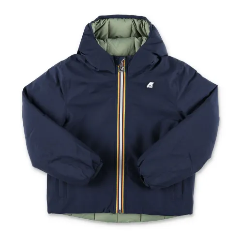 K-Way , Reversible Eco Thermo Jacket ,Blue male, Sizes: