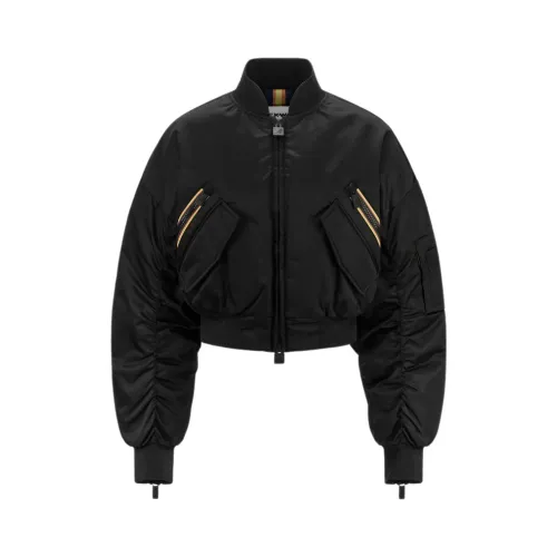 K-Way , Shiny Twill Black Pure Crop Jacket ,Black female, Sizes: