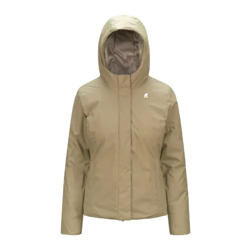 K-Way , Short Marmot Jacket ,Beige female, Sizes: