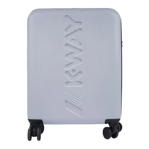 K-Way , Small White Cabin Trolley ,White female, Sizes: ONE SIZE