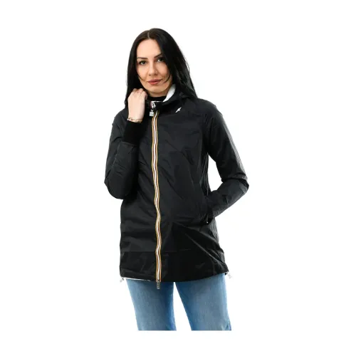 K-Way , Sophie Plus.2 Reversible Jacket ,Black female, Sizes:
