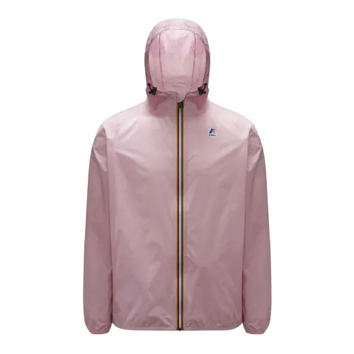 K-Way , Stylish Waterproof Jacket - LE Vrai 3.0 Claude ,Pink female, Sizes: