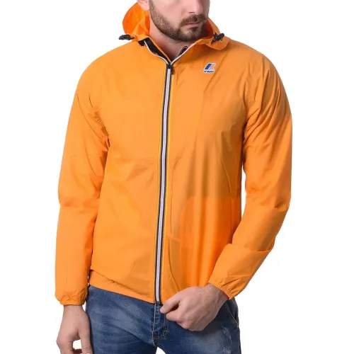 K-Way , The True 3.0 Claude Orange Lightweight Jacket ,Orange male, Sizes: