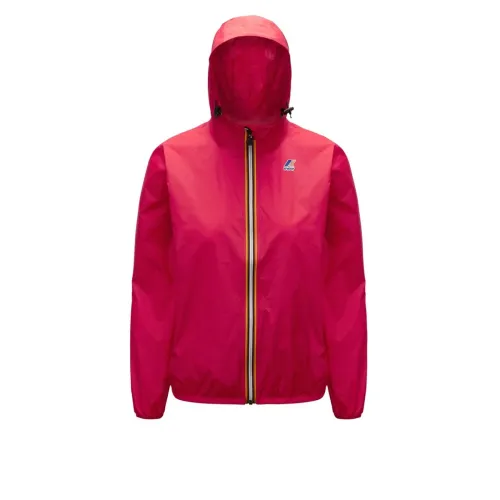 K-Way , The True 3.0 Claude Unisex Red Berry Lightweight Jacket ,Red male, Sizes: