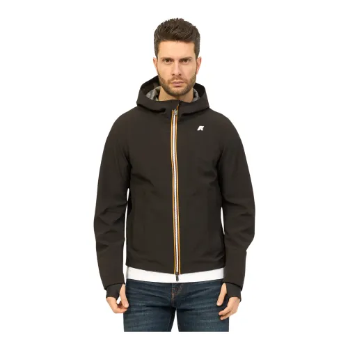 K-Way , Urban Black Waterproof Jacket ,Black male, Sizes: