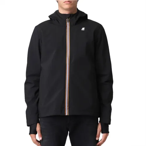 K-Way , Urban Triple-Layer Bonded Jacket ,Black male, Sizes: