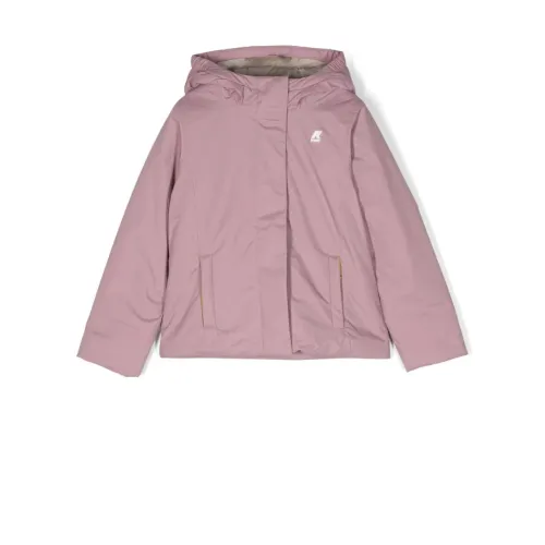 K-Way , Violet D - Grey B Jacket ,Purple female, Sizes: