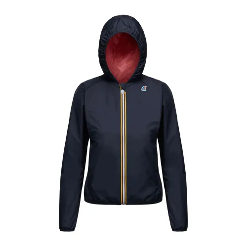 K-Way , Windproof Jacket for Women ,Blue female, Sizes: