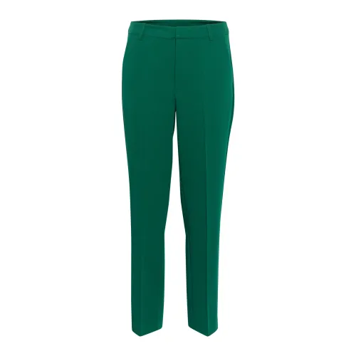 Kaffe , High-waisted Zipper Pants - Aventurine ,Green female, Sizes: