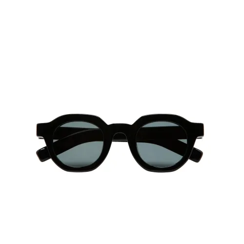 Kaleos , Gunderson Unisex Oval Sunglasses ,Black unisex, Sizes: