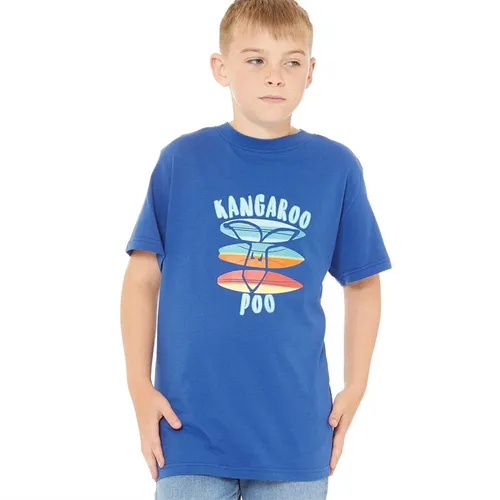 Kangaroo Poo Boys Junior T-Shirt Galaxy Blue
