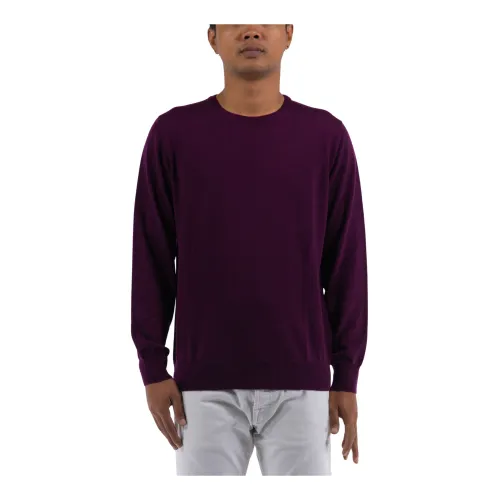 Kangra , Creweck Sweater ,Purple male, Sizes: