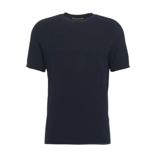 Kangra , Mens Clothing T-Shirts Polos Blue Ss24 ,Blue male, Sizes: