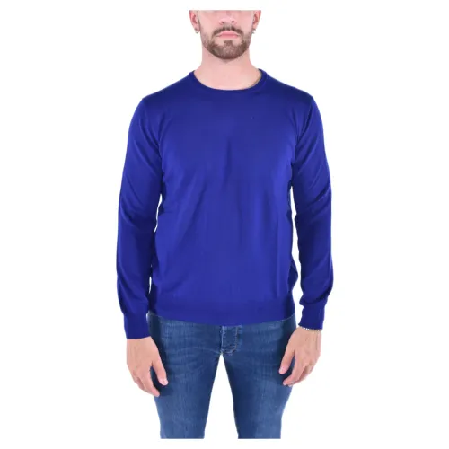 Kangra , Royal Blue Crewneck Sweater ,Blue male, Sizes: