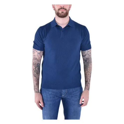 Kangra , Soft Cotton Half Sleeve Polo Shirt ,Blue male, Sizes: