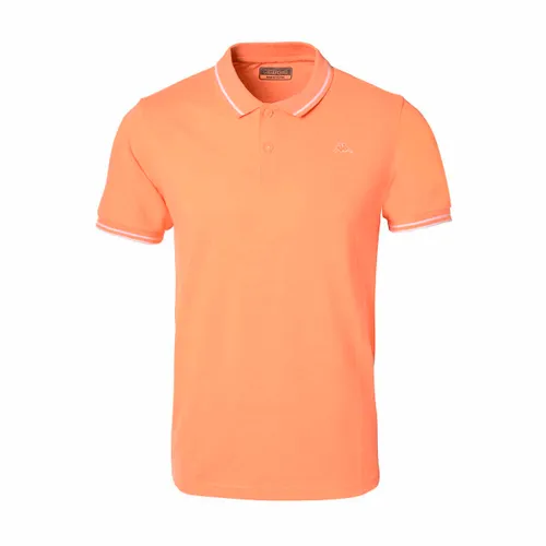 Kappa Ezio KORPORATE Man T-Shirt Orange/White S