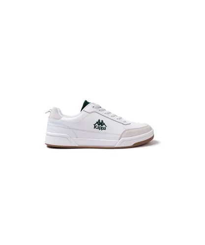 Kappa Mens Authentic Rocca Low Top Leather Trainers in White
