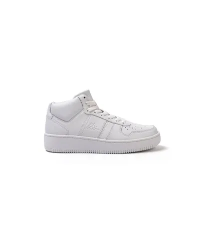 Kappa Womenss La Morra High Top Trainers in White Leather
