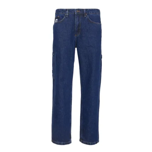 Karl Kani , Men Denim Jeans in Blue ,Blue male, Sizes: