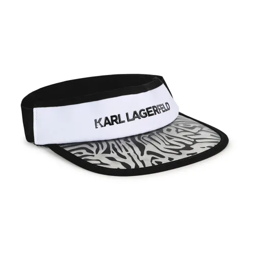 Karl Lagerfeld , Black Kids Visor Hat ,Black female, Sizes: