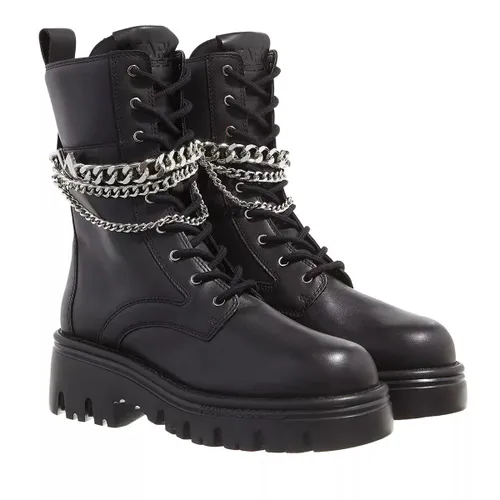 Karl Lagerfeld Boots & Ankle Boots - Kombat Kc Hi Lace Chain - black - Boots & Ankle Boots for ladies