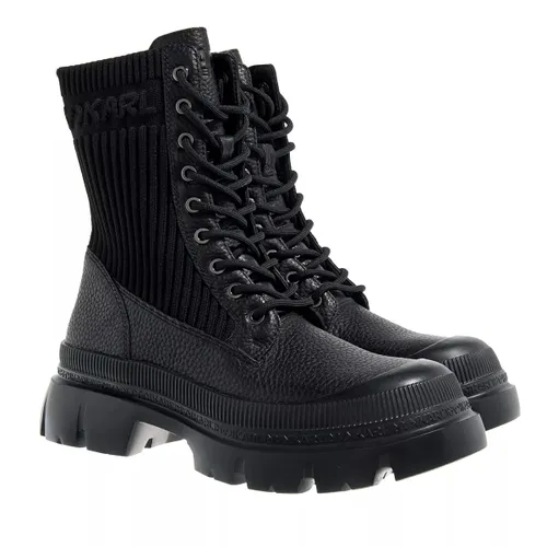 Karl Lagerfeld Boots & Ankle Boots - Trekka Max Kc Hi Lace Mix Boot - black - Boots & Ankle Boots for ladies