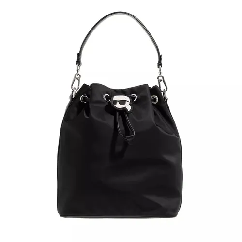 Karl Lagerfeld Bucket Bags - Ikonik Nylon Bucket - black - Bucket Bags for ladies
