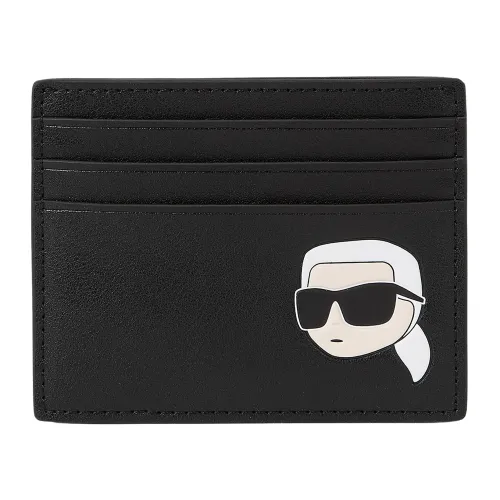 Karl Lagerfeld , Cardholder Ikonik 2.0 Leather ,Black female, Sizes: ONE SIZE