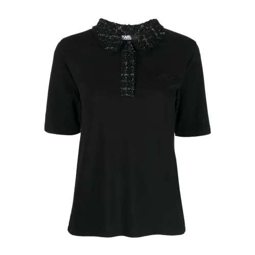 Karl Lagerfeld , Classic T-Shirt ,Black female, Sizes: