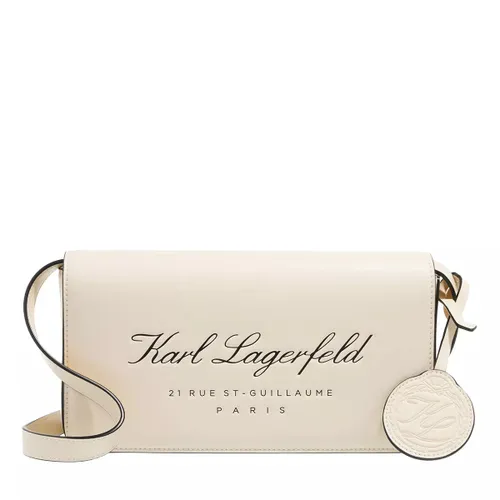 Karl Lagerfeld Crossbody Bags - Hotel Karl Flap Shb Tech Leath - beige - Crossbody Bags for ladies