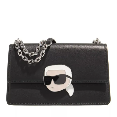 Karl Lagerfeld Crossbody Bags - K/Ikonik 2.0 Leather SHB Lock - black - Crossbody Bags for ladies