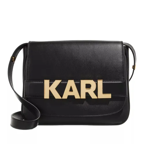 Karl Lagerfeld Crossbody Bags - K/Letters Flap Crossbody - black - Crossbody Bags for ladies