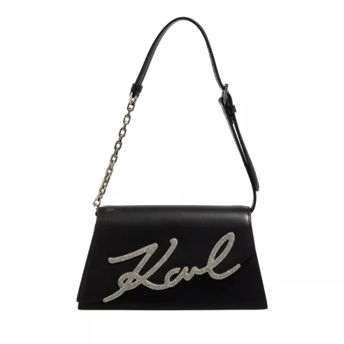 Karl Lagerfeld Crossbody Bags - K/Signature 2.0 Sp Shb Crystal - black - Crossbody Bags for ladies
