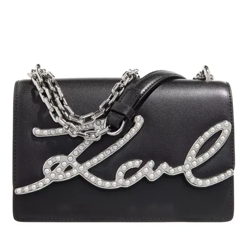 Karl Lagerfeld Crossbody Bags - K/Signature Sp Sm Shb Pearls - black - Crossbody Bags for ladies