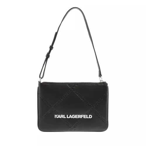 Karl Lagerfeld Crossbody Bags - Skuare Embossed Pouch - black - Crossbody Bags for ladies